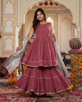 Mehroon Twirl Sharara Set