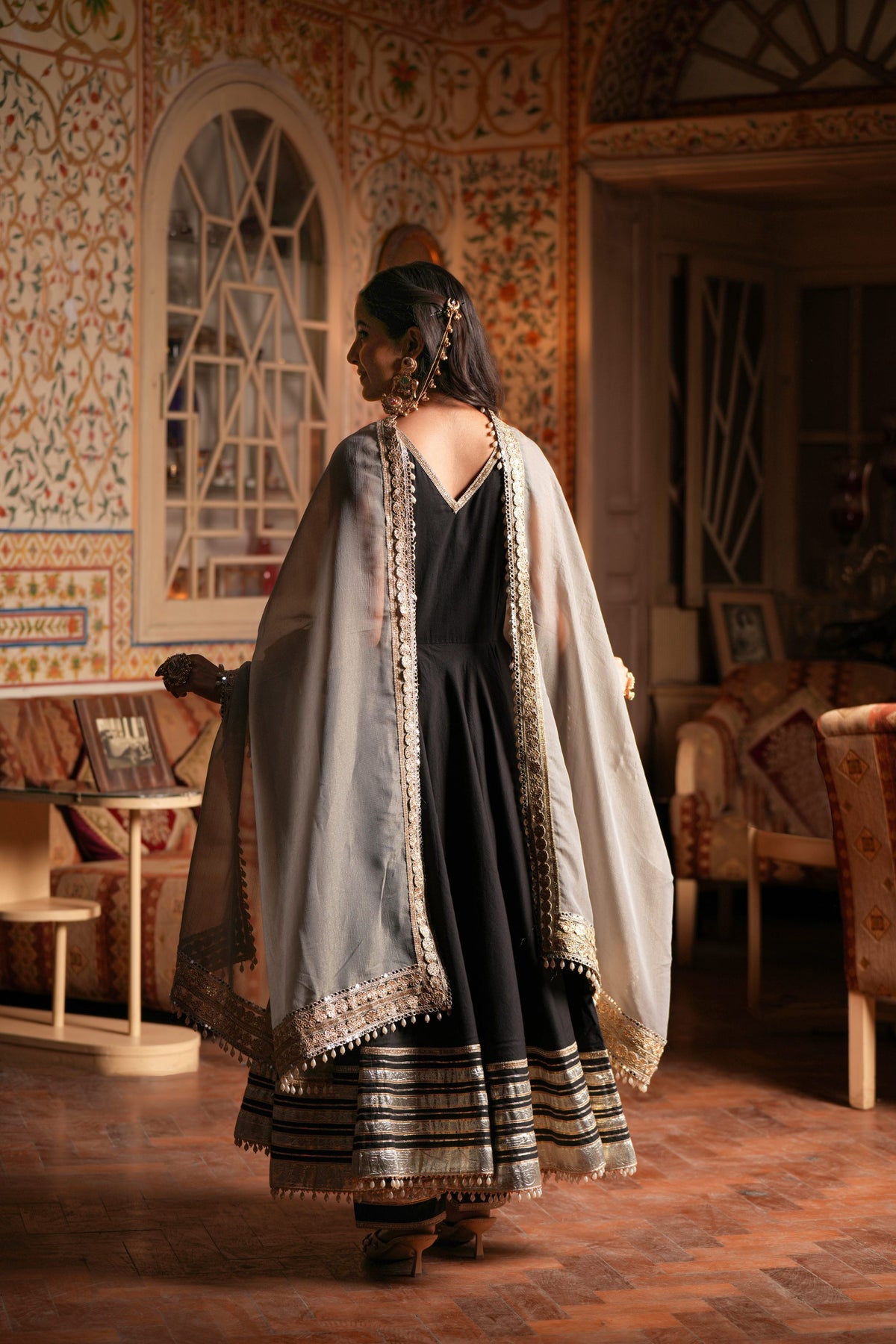 Siyah Noor – Black Anarkali Suit Set