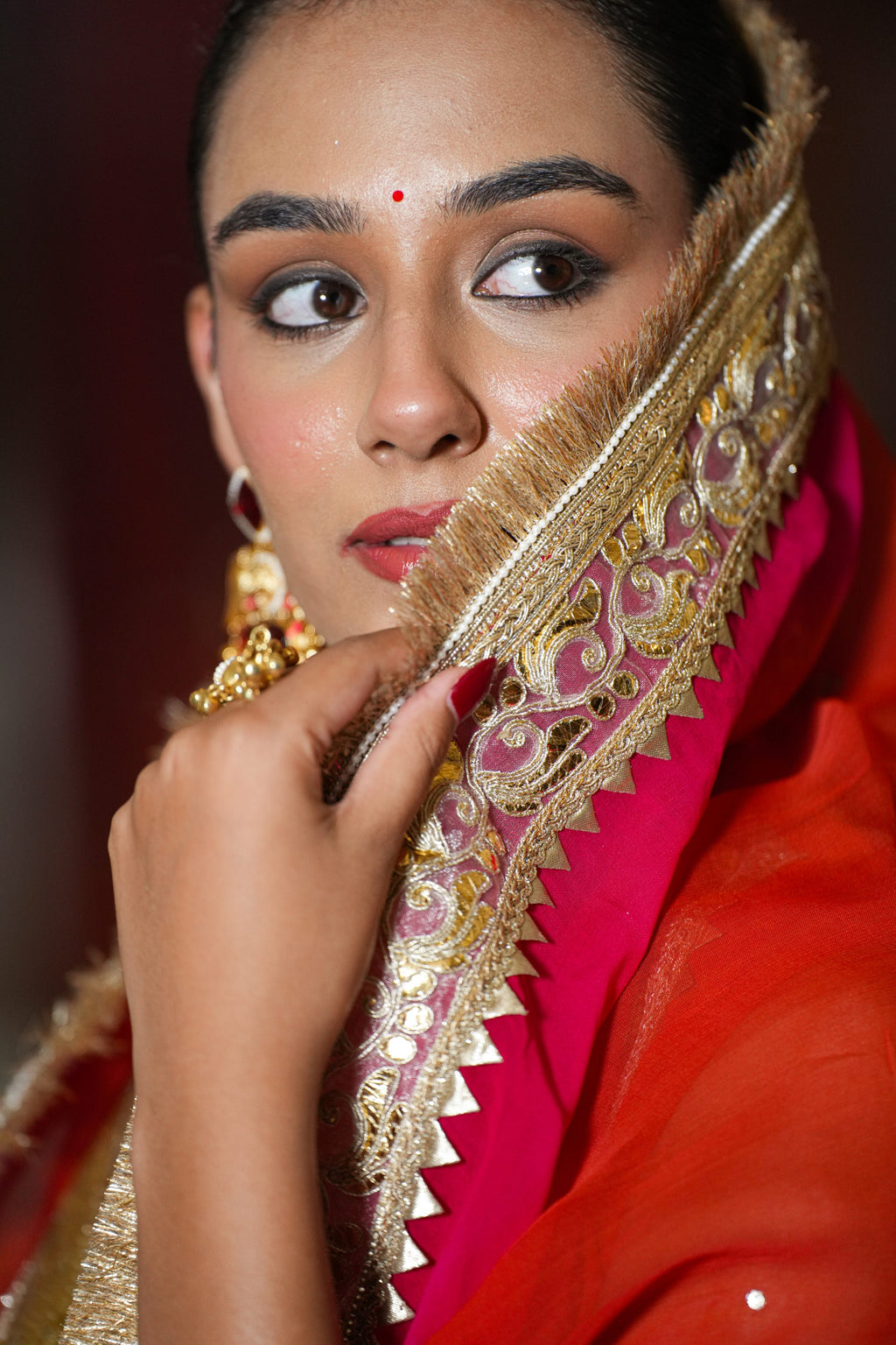 Rangrez Riwaayat – Vermilion Orange & Rani Pink Sharara Suit Set