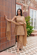 Indianvirasat Anvika heavy embroidered kurta set with intricate embroidery, traditional design, and matching dupatta.