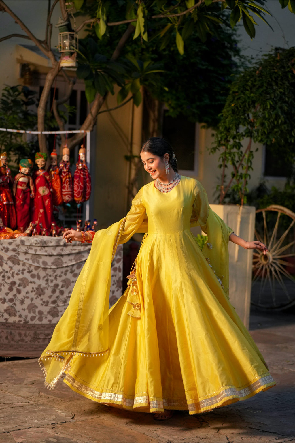 Peeli Dhoop – Sunshine Yellow Anarkali Suit Set