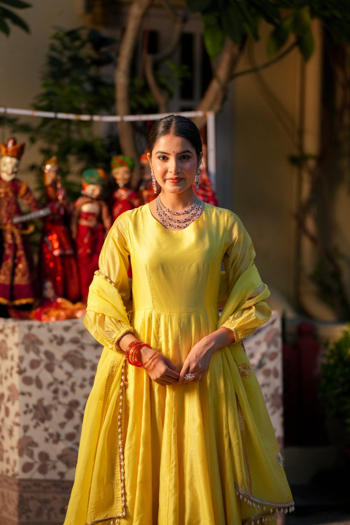 Peeli Dhoop – Sunshine Yellow Anarkali Suit Set