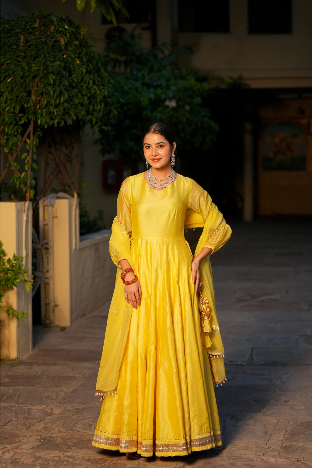 Peeli Dhoop – Sunshine Yellow Anarkali Suit Set
