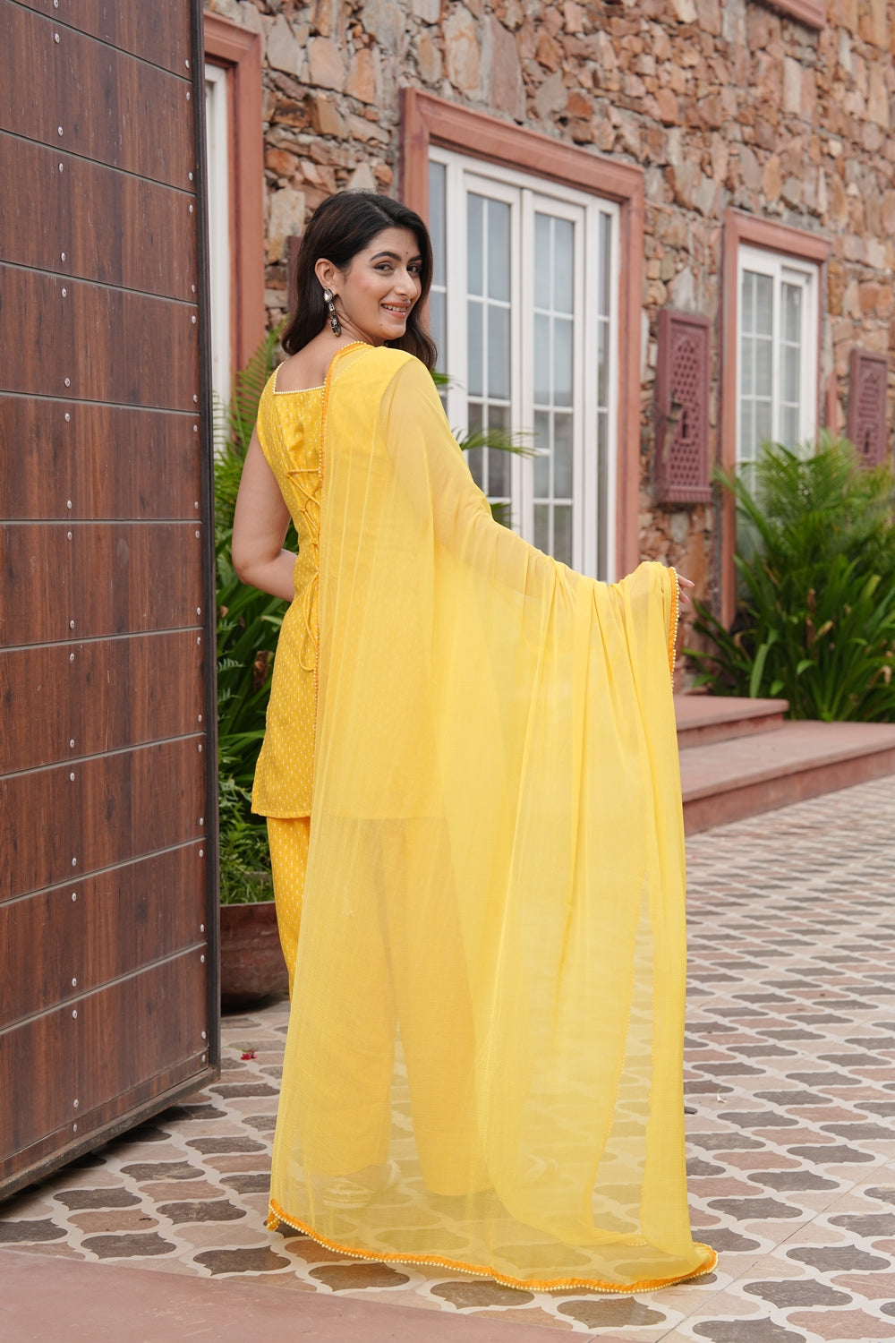 Kashvi Mustard Kurta Set