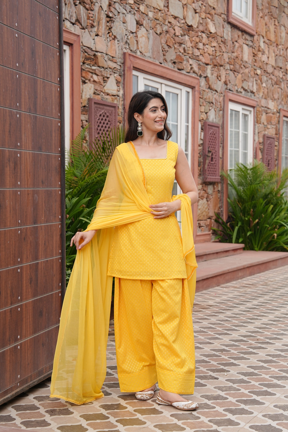 Kashvi Mustard Kurta Set