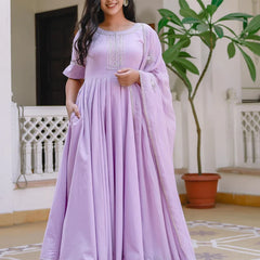 Lavender Fog Suit Set - Indianvirasat