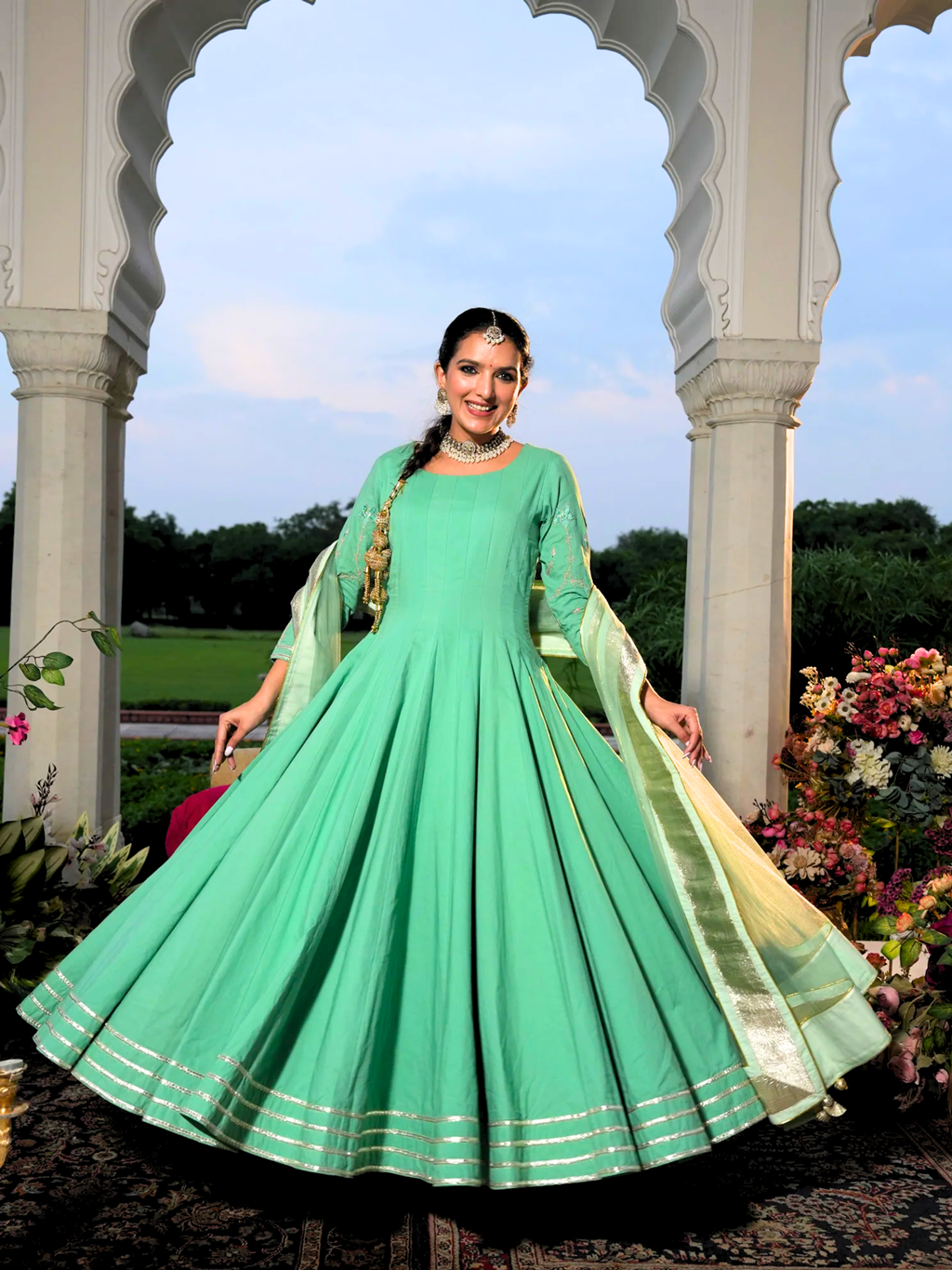 Mint Noor Kurta Set
