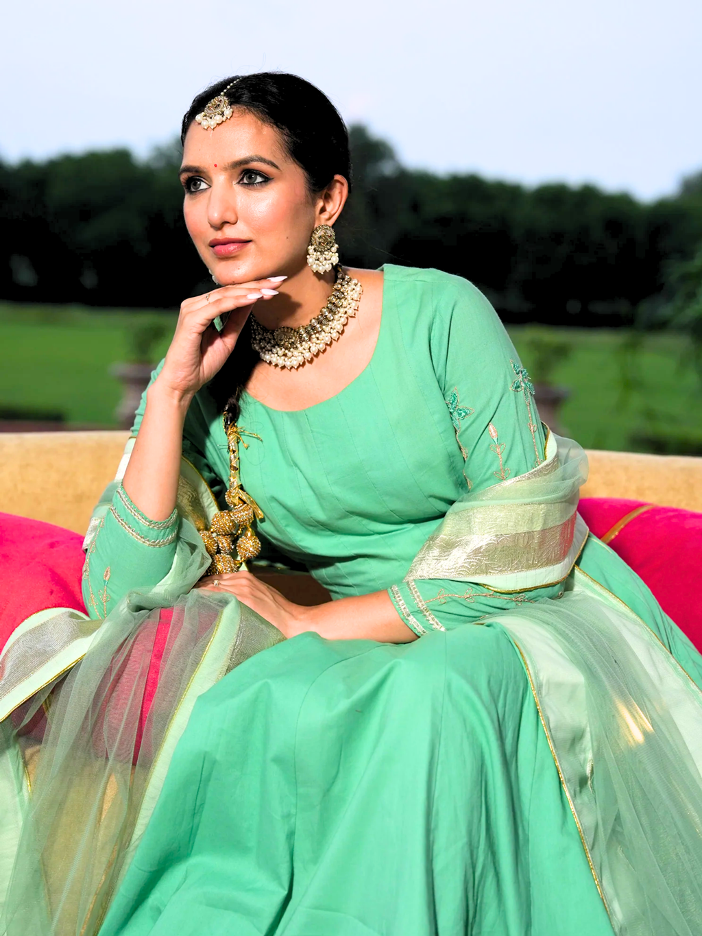 Mint Noor Kurta Set