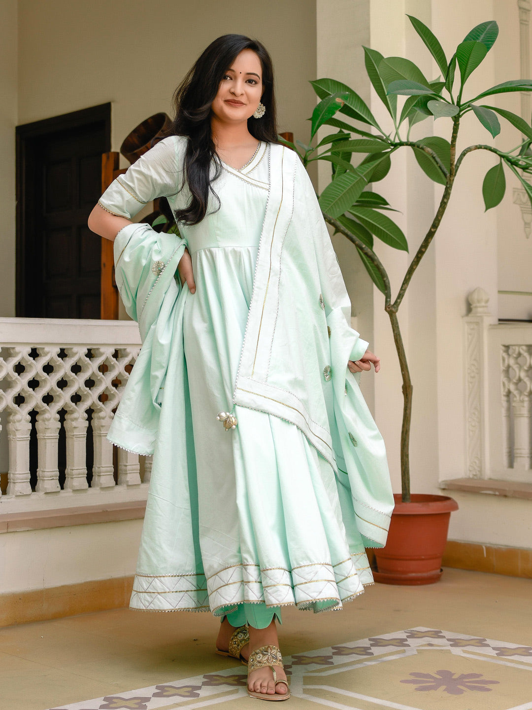 Pantone Cotton suit set - Indianvirasat