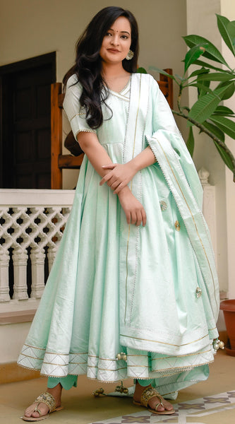 Pantone Cotton suit set - Indianvirasat