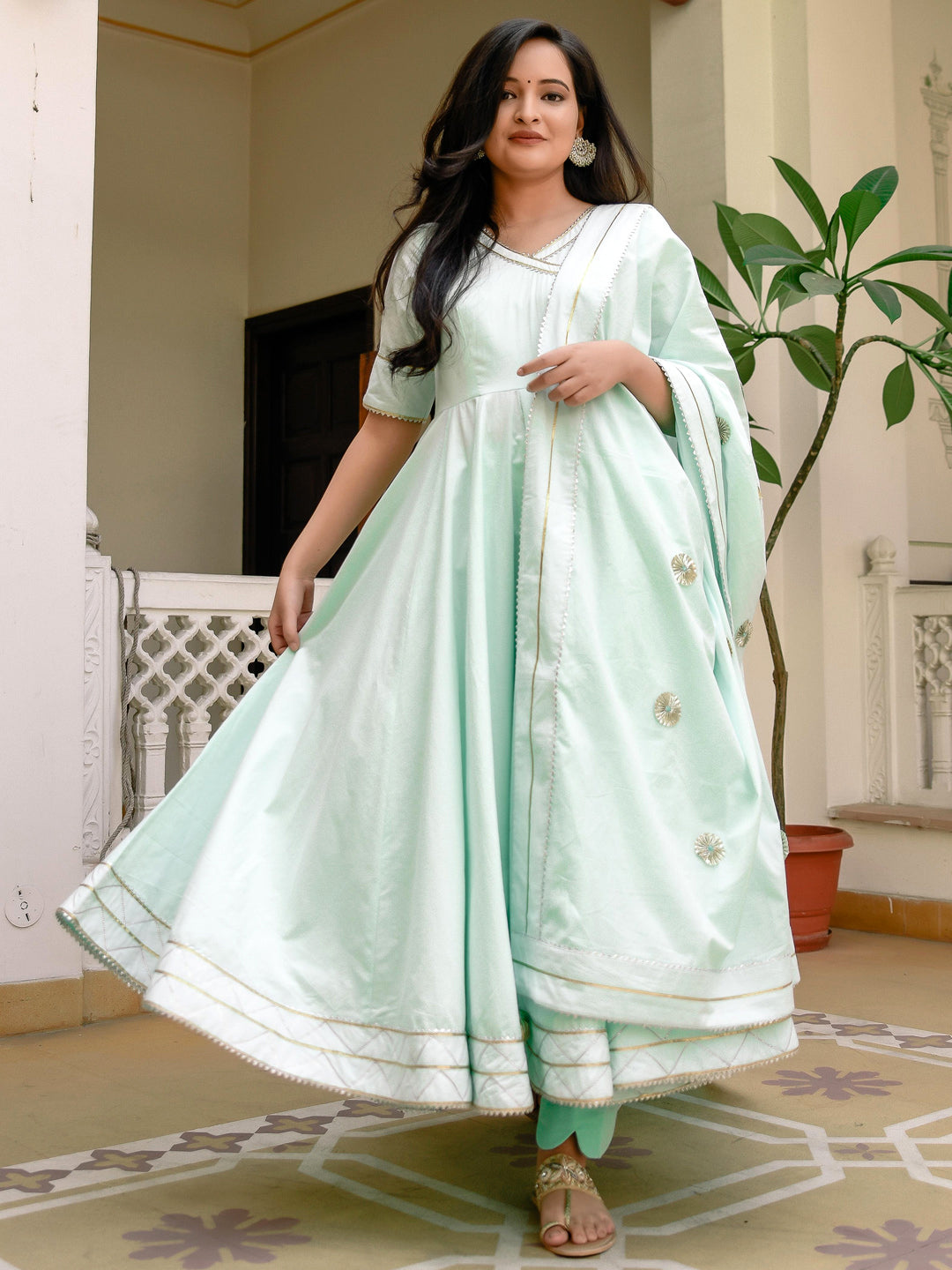 Pantone Cotton suit set - Indianvirasat