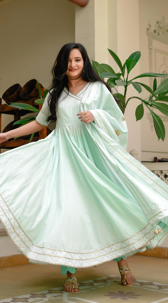 Pantone Cotton suit set - Indianvirasat