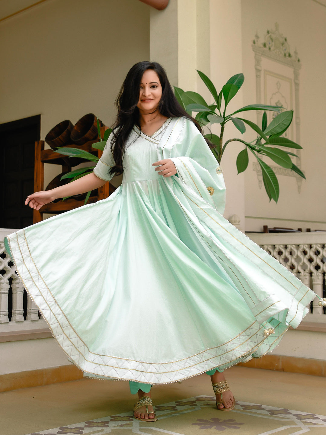 Pantone Cotton suit set - Indianvirasat