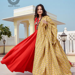 Poppy Red Bell Sleeves Dress