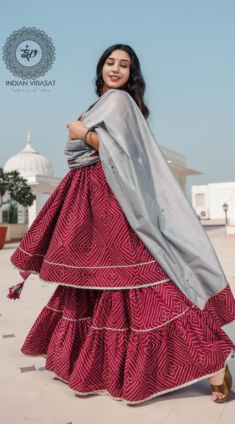 Plum Maroon Cut Sleeves Sharara Set - Indianvirasat