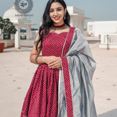 Plum Maroon Cut Sleeves Sharara Set