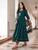 Munga Green Pittan work Anarkali Suit Set