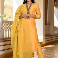 Mesmerizing Happy Yellow Suit Set