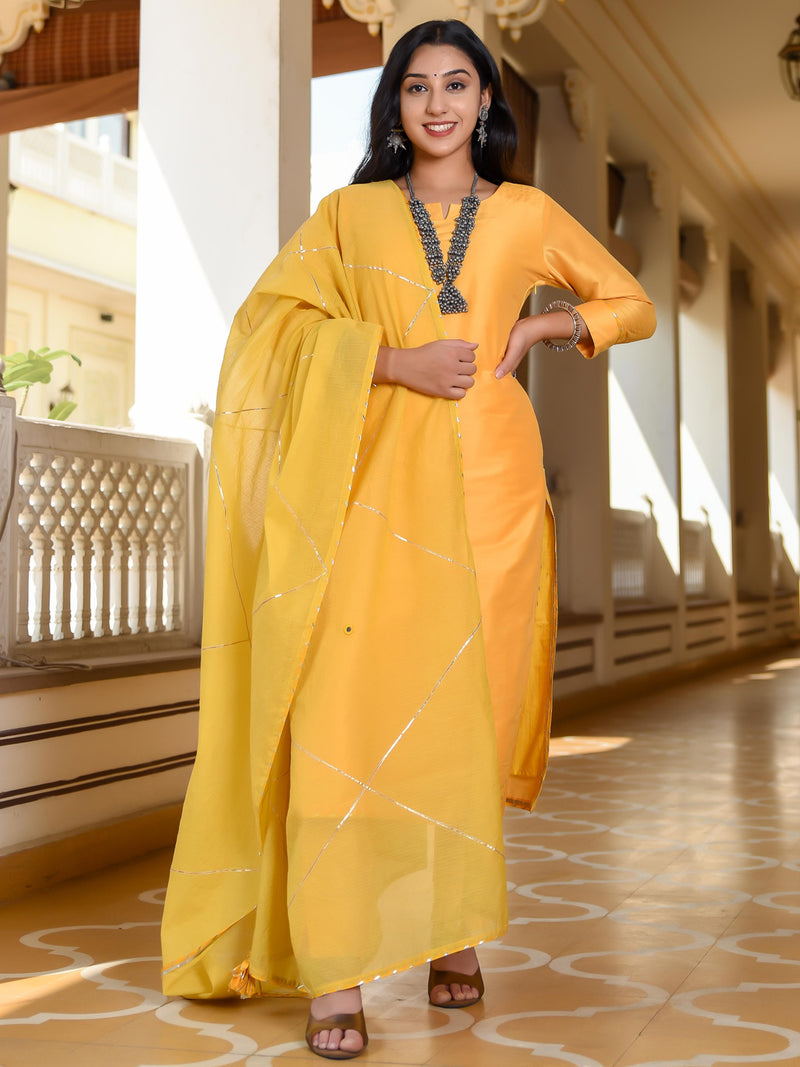 Mesmerizing Happy Yellow Suit Set