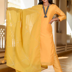 Mesmerizing Happy Yellow Suit Set