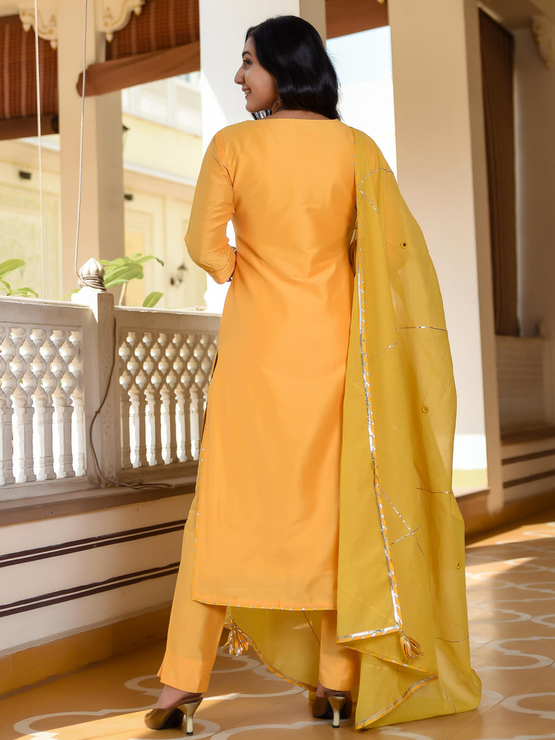 Mesmerizing Happy Yellow Suit Set