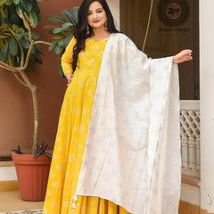 Daffodil Yellow Anarkali Dress