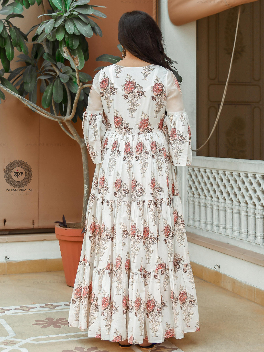Daisy White Dress - Indianvirasat