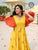 Fire Yellow Color Dress