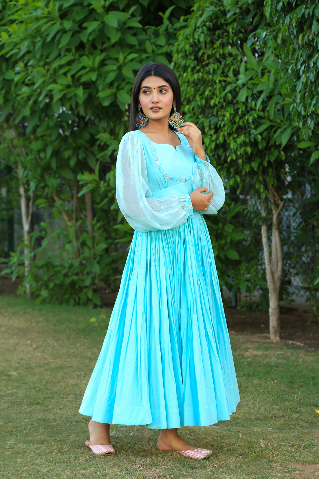 Sky Blue Jasmin Dress - Indianvirasat