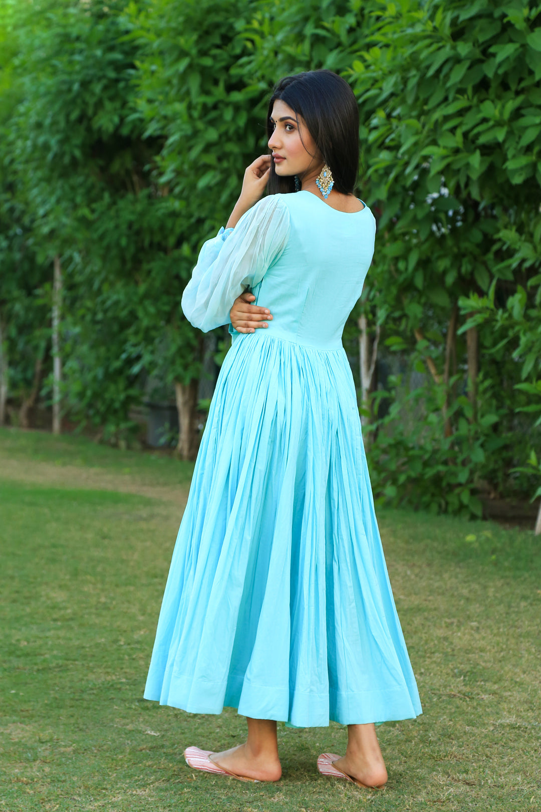 Sky Blue Jasmin Dress - Indianvirasat