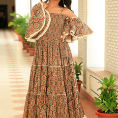 Cold shoulder Umbrella Flair Dress