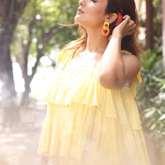 Daisy Yellow Cotton Co-Ord Set