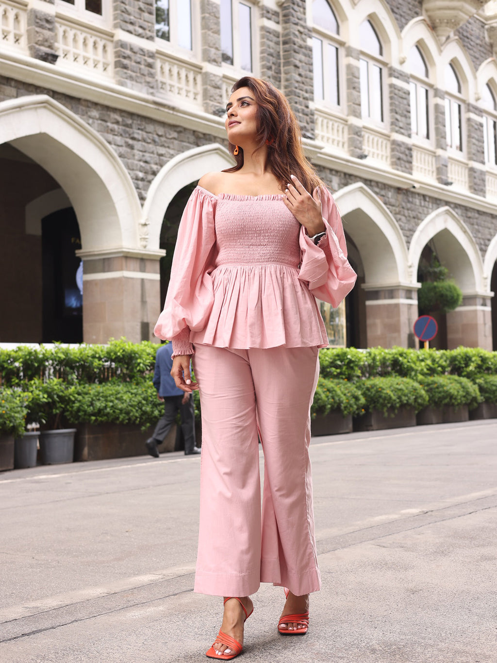 Peach Co-Ord Set - Indianvirasat