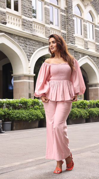 Peach Co-Ord Set - Indianvirasat