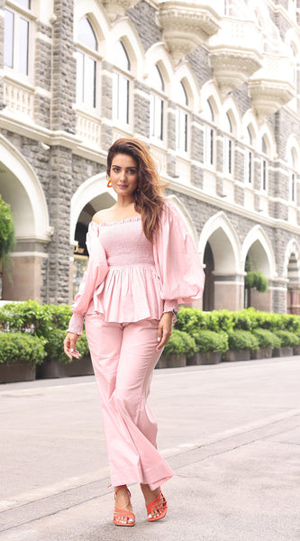 Peach Co-Ord Set - Indianvirasat